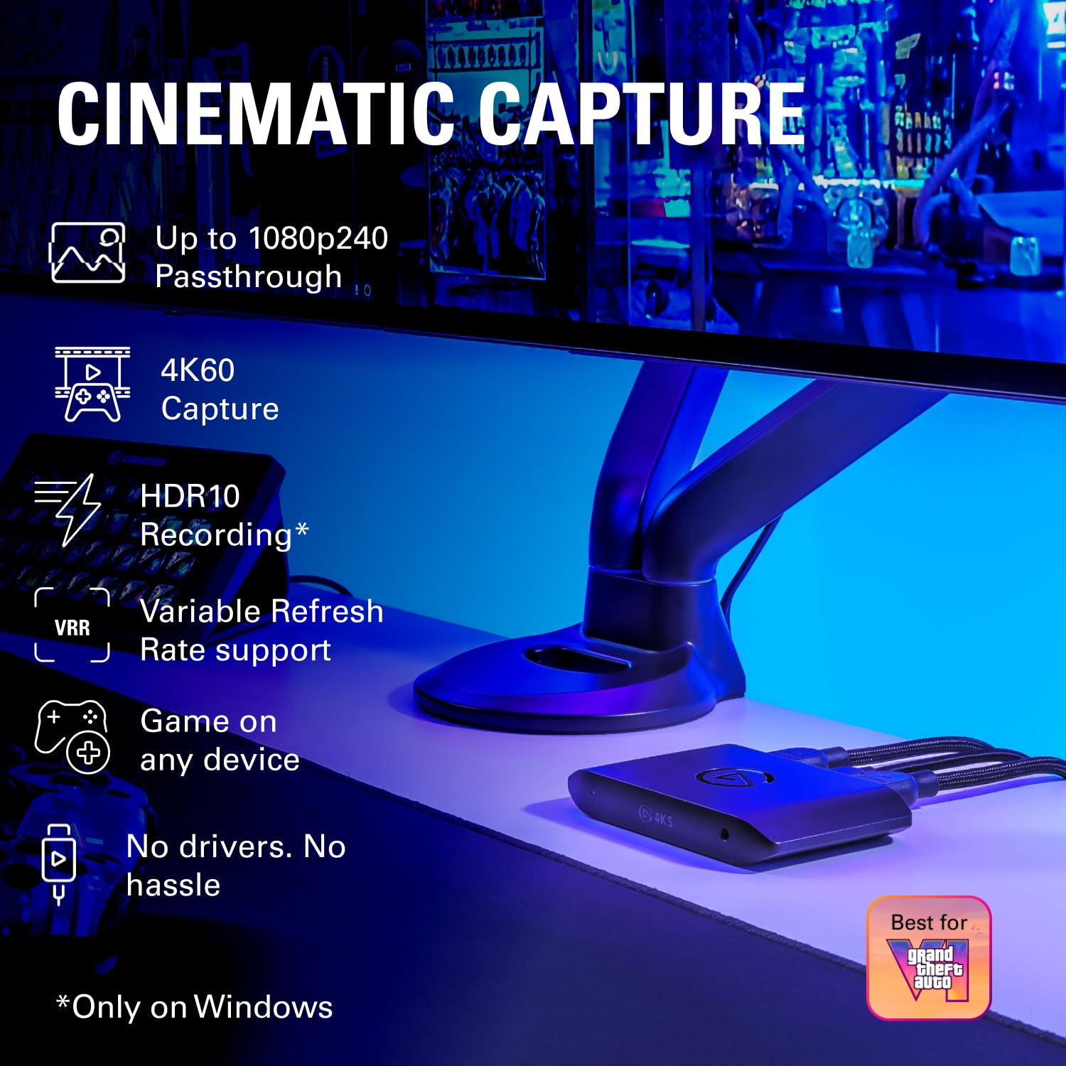 中古　ビデオキャプチャ　Amazon.co.jp限定　Elgato 4K S Amazon | Elgato 4K S キャプチャカード PS5、Xbox Series X/S、Switch