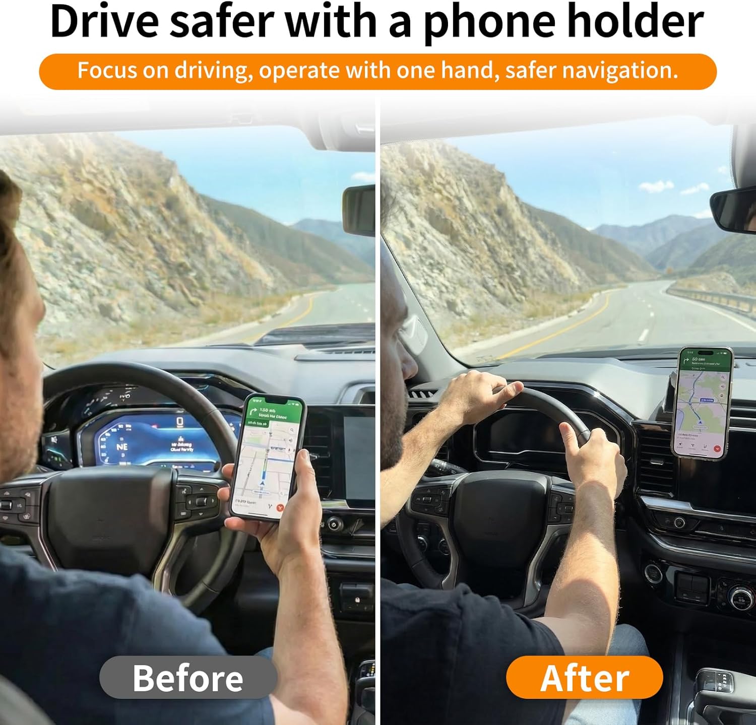 13.4”screen dashboard phone holder compatible with 2022-2026 chevy silverado&gmc sierra center console organizer dash phone mount dash tray for silverado accessories(silverao/sierra 22-26) silverao&sierra | 2022-2026 | 13.4”screen