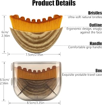 Lymphatic Contour Face Brush,Lymphatic Drainage Massager,Lymphatic Face Brush Ergonomically Designed to Fit The Skin Precisely Relieve Fatigue(1PCS)