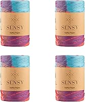 Vista 18 de Sensy Premium - Papel de rafia, 438 yardas, cinta de papel (late)