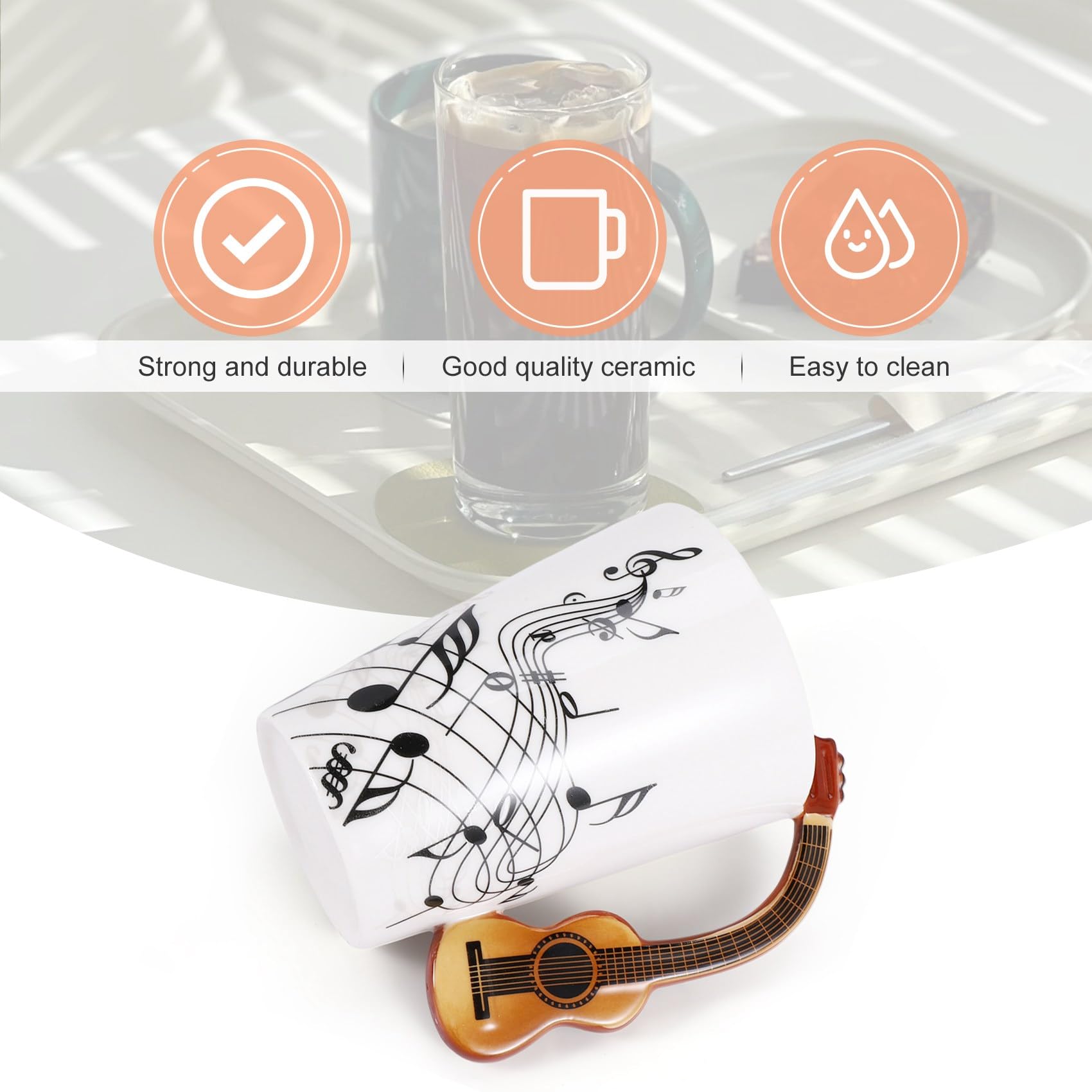 ufengke Note usicali Design Tazza da caffè Tazza da tè Tazze Grandi