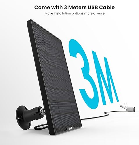 Miniatura 4 de Suministro de panel solar para cámara de seguridad inalámbrica ieGeek con batería recargable