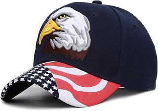 Boné de beisebol All-Match para homens e mulheres, boné caminhoneiro com bandeira americana, design de velcro ajustável para qualquer esporte ao ar livre, preto