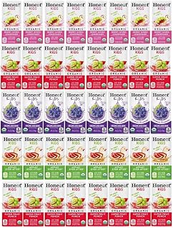 Honets Kids Organic Juice Drink Assorted Variety Pack, 6 Fl Oz (6 Fl Oz (Pack of 40), Assorted)