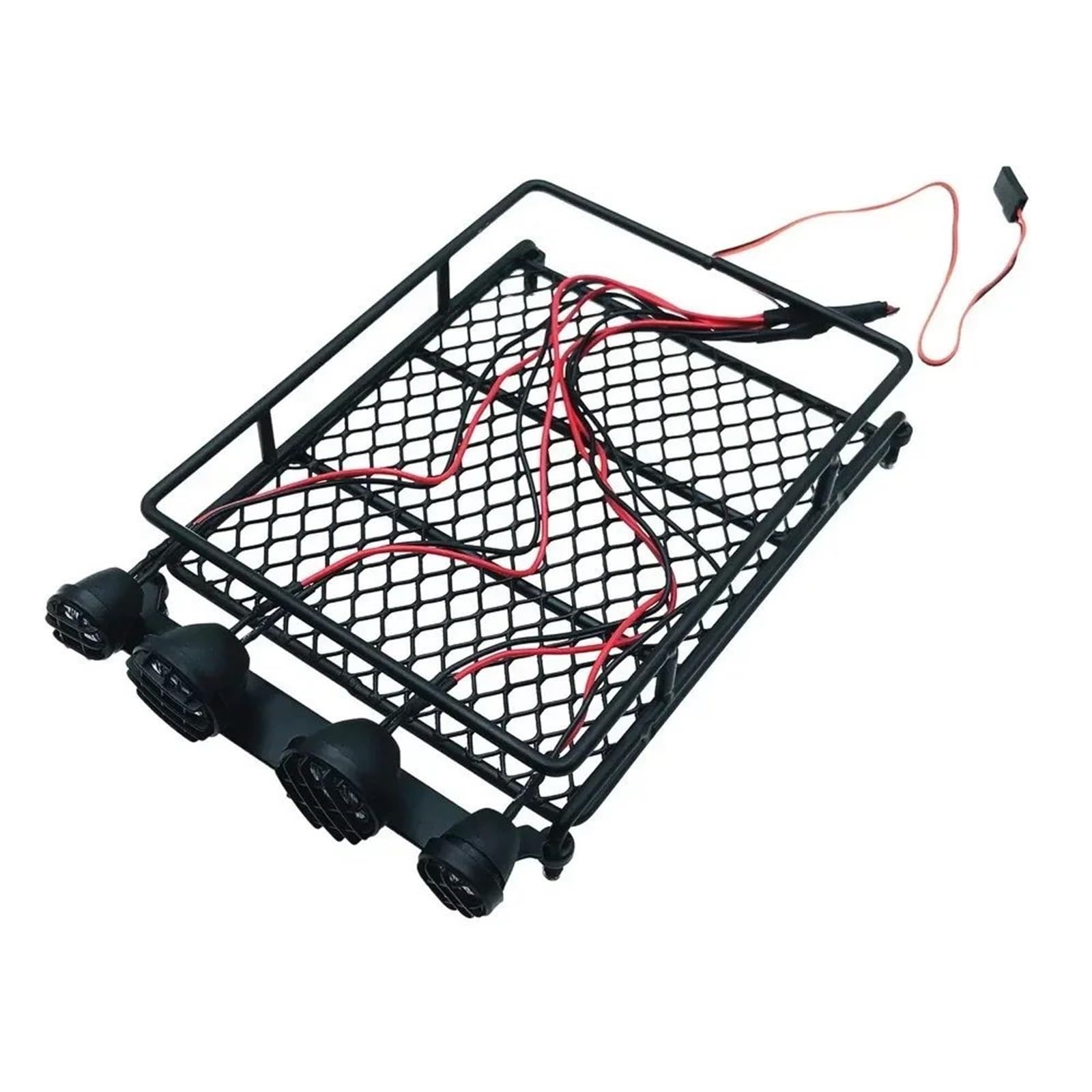Für Scx10 Cc01 Für Mn D90 D91 D99 Mn90 Für Mn99S 1/14 1/12 1/10 Rc Auto Upgrade Teile Universal Dach Racks Mit Licht RC-Teile