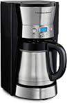 Hamilton Beach Programmable Drip Coffee Maker with 10 Cup Thermal Carafe | 3 Brewing Options | Auto Shutoff & Pause and Pour | Stainless Steel | 46899R