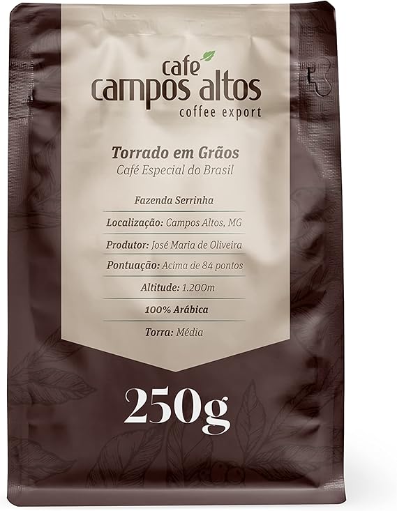 Café Campos Altos, Café Especial Torrado em Grão, 250g