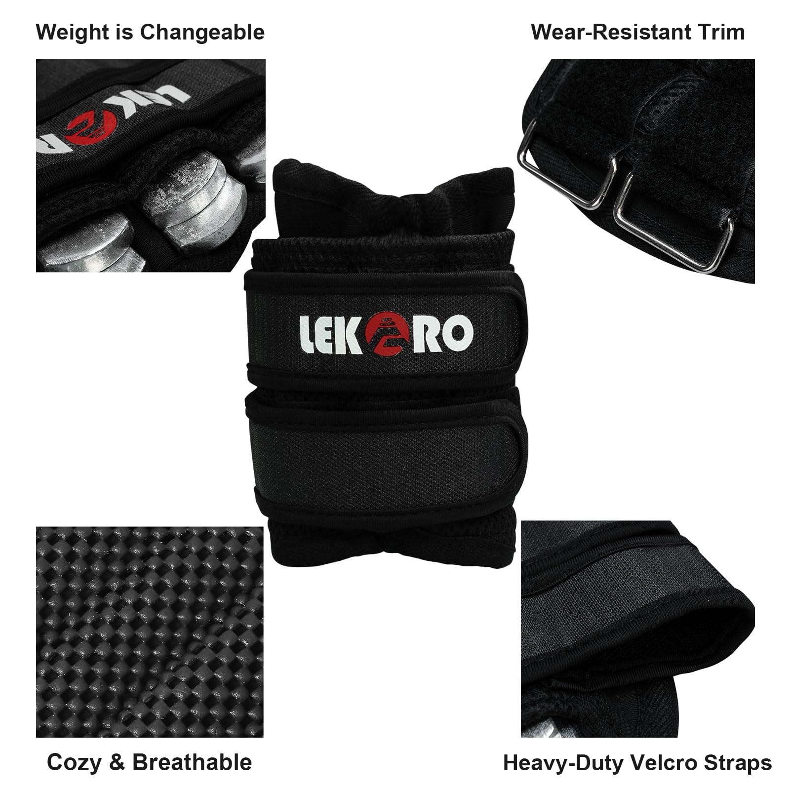 Pesas de muñeca ajustables, pesas extraíbles para tobillo y muñeca, entrenamiento de fuerza, para hombres y mujeres, fitness, caminar, trotar, entrenar, correr