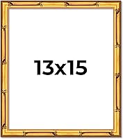 Vista 43 de Poster Palooza Marco de bambú dorado de 12 x 10 pulgadas de ancho, marco de madera maciza moldeado con plexiglás acrílico UV, respaldo de tablero