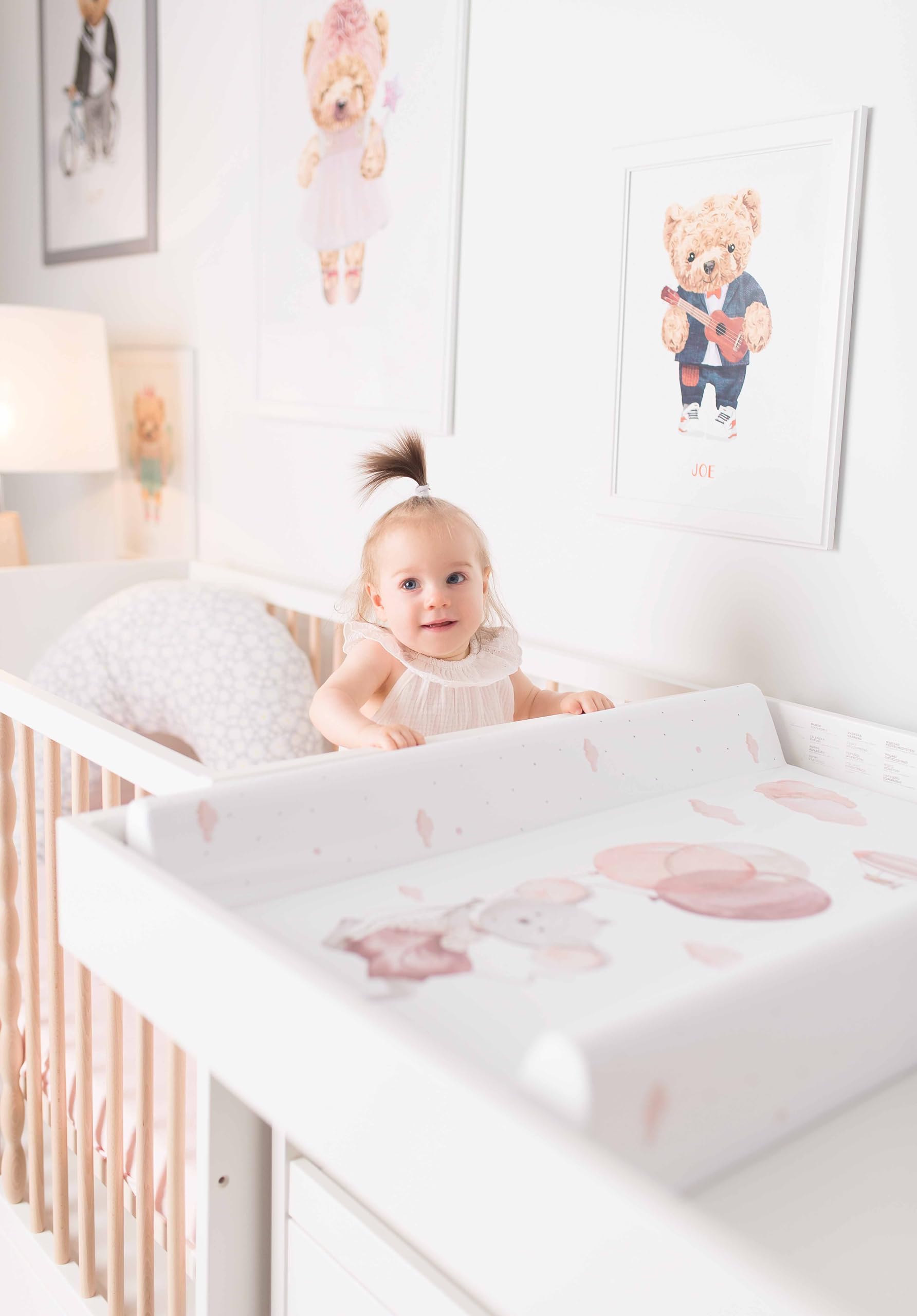 Ceba Baby® Fasciatoio Materassino - Fasciatoio neonato morbido - 70x50 cm - 2 Cunei Cuscino Fasciatoio Lavabile per bambine e bambini - certificato Öko-Tex - Palloncini