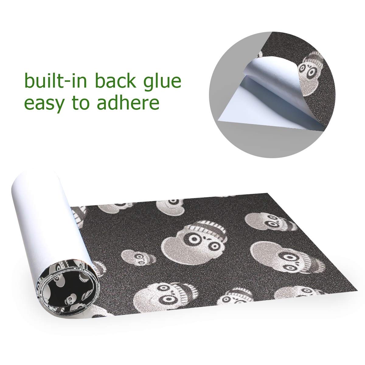 BEUSS Skateboard Griptape - Weißes Pferd Muster Rutschfest 84x23cm