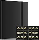 Gifray Trading Card Binder 9 Pocket - 360 Card Capacity, 20 Side Loading Pages Card Folder Album for MTG Sports Baseball TCG Football Basketball Collectible Cards Games Black