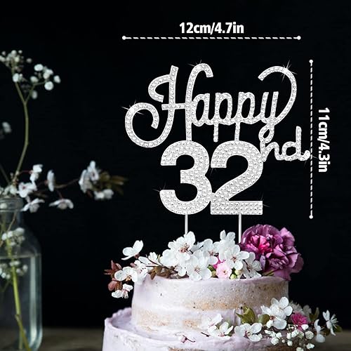 Miniatura 476 de LINGTEER Decoración de pastel de diamantes de imitación dorados para cumpleaños número 15 – Cheers to 15th Birthday Quince años de edad, decoración