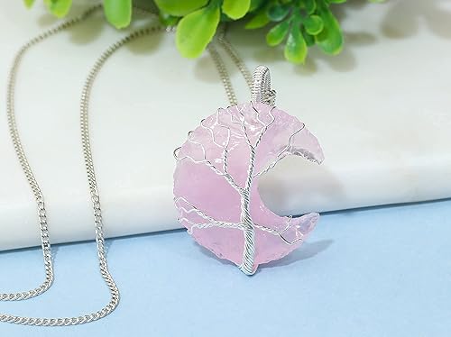 Vista 13 de Crocon Gemstone Pendant Necklace Handmade Reiki Healing Crystal Amulet Natural Stone Jewelry for Unisex Gift birthday Gifts for Women her him