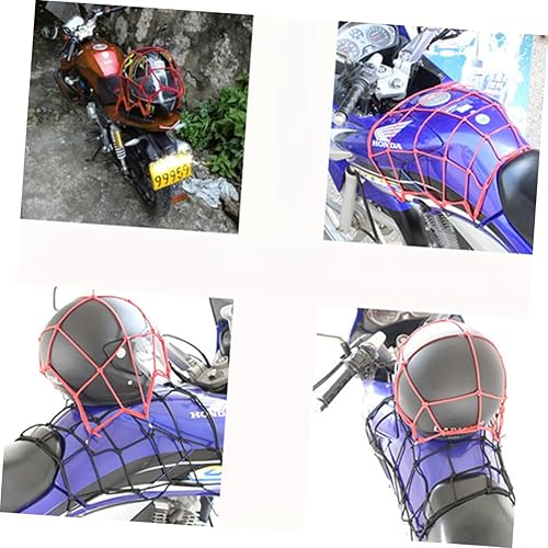 Miniatura 2 de VANZACK Red de carga para motocicleta, soporte trasero para bicicleta, accesorios de motocicleta, malla elástica, banda de goma, red de carga para