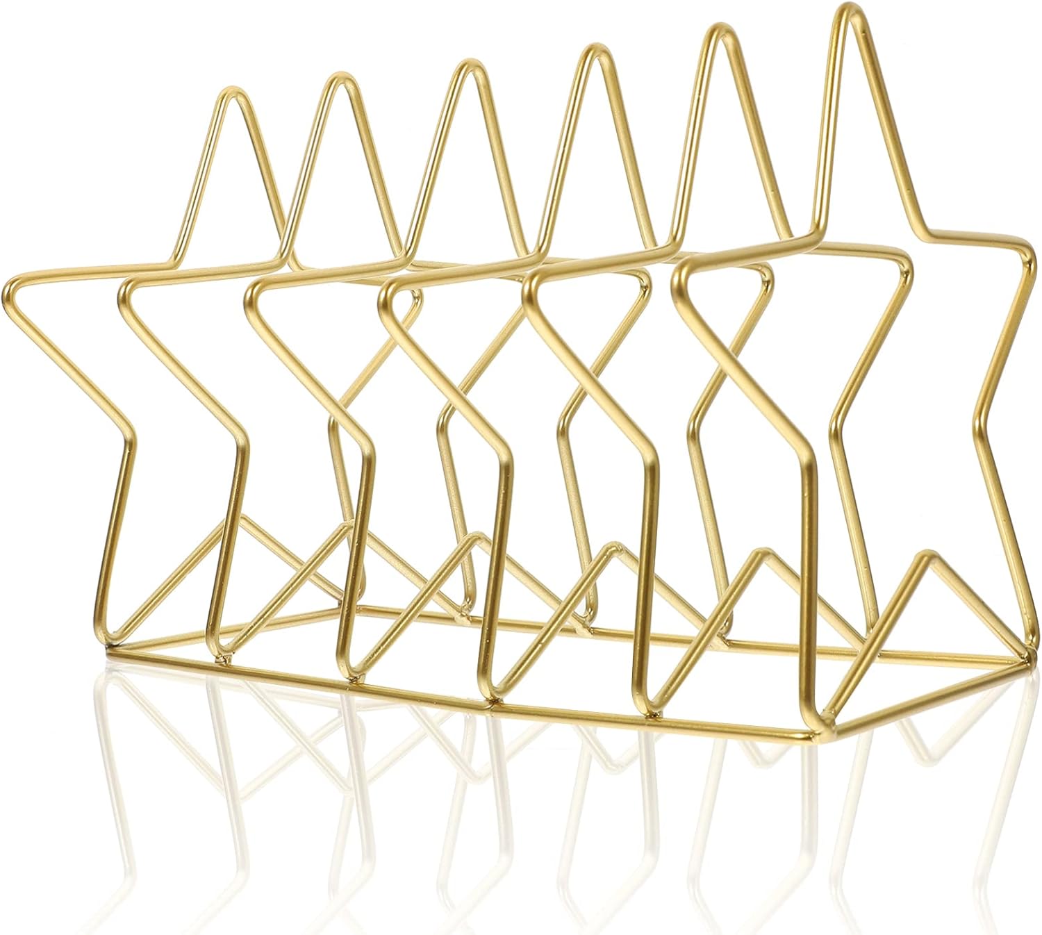 Creative Iron Art Desk Bookshelf Adjustable Magazine Rack and Desktop Organizer for Office Vinyl Record Holder File Folder Storage for Home and Classroom