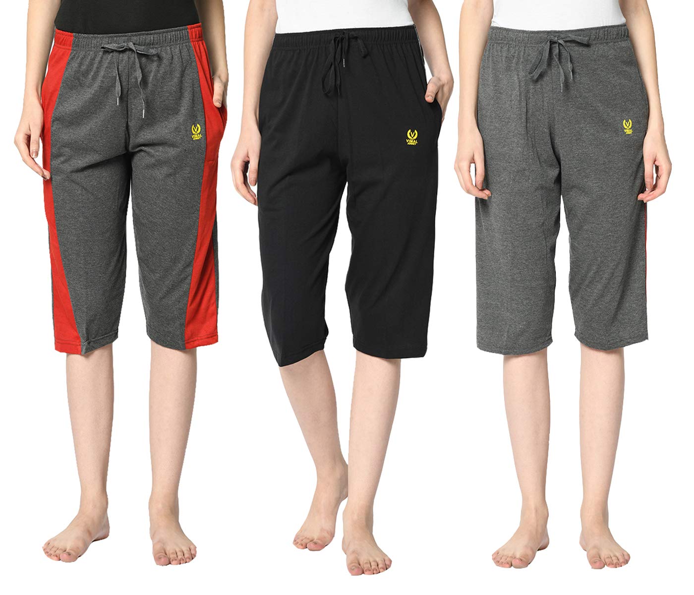 mack jonney Regular Fit Women Capris(Pack of 3-MACK632007)-picture-23