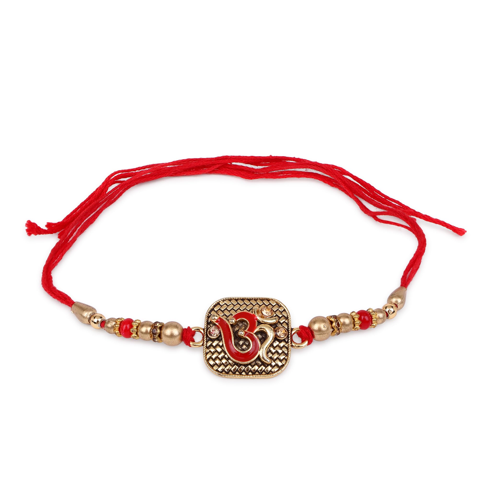 NITYAM ENTERPRISES Unisex Adult Designer Om Meenakari Work Daimond Rakhi for Brother | Sister | Family | Adult | Bhaiya Bhabhi Rakhi With Roli Chawal(NE 244) (B098MF1QKM) Amazon Price History, Amazon Price Tracker