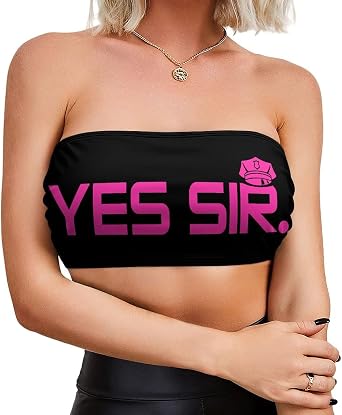 Yes Sir. Strapless Tube Tops Womens Bandue Bra Bralettes Stretchy Bando Bra