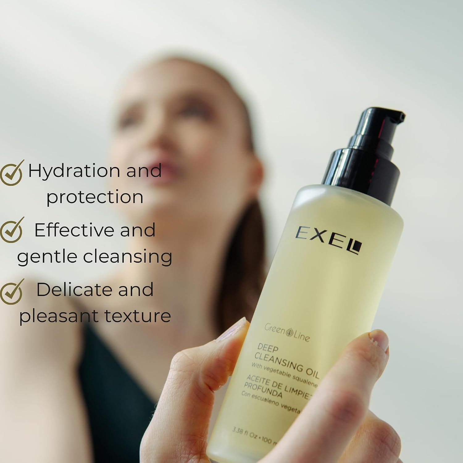 EXEL Oil to Milk Cleanser – Makeup Remover with Squalane & Plant Oils – Deep Cleansing Face Oil for All Skin Types 100 ml