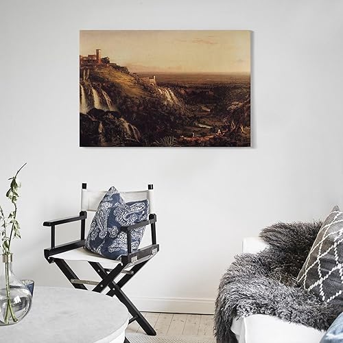 Miniatura 5 de Thomas Cole The Cascatelli, Tivoli, Looking Towards Rome (View of Rome from Tivoli) Canvas Art Poster And Wall Art Picture Print Modern Family