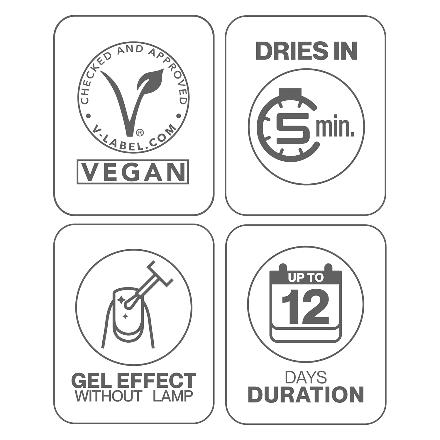 MASGLO Gel Evolution – Set of 3 Nail Polishes No UV/LED Lamp Needed, Fast-Drying, 12-Day Wear, 14-Free Formula, High-Gloss Finish, vegan (0.5 oz Each) h