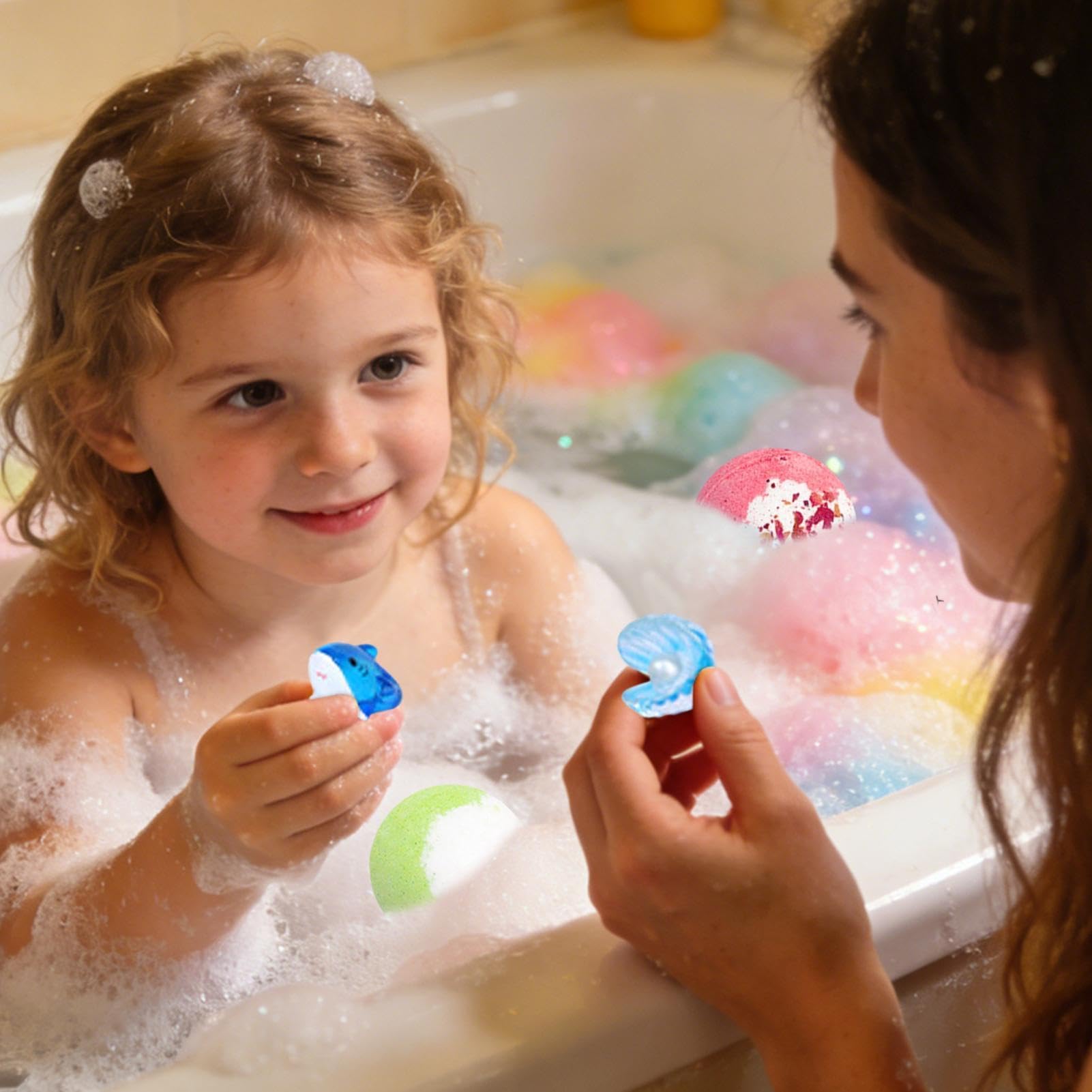 Palle da Bagno Set 12 Pezzi Detergente Corpo | Set di Bombette Effervescenti per il Bagno dei Bambini Per Relax in Spa, Casa, Viaggio, Hotel