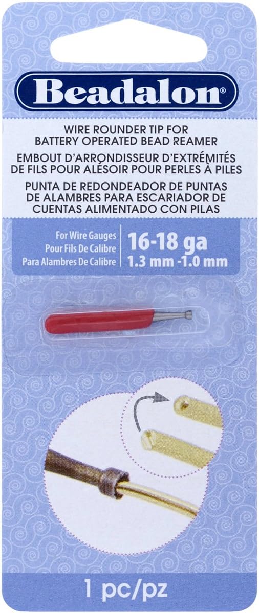 Wire Rounder Burr Attachment Use with Battery Operated Bead Reamer and 16, 18 and Smaller Gauge Wires