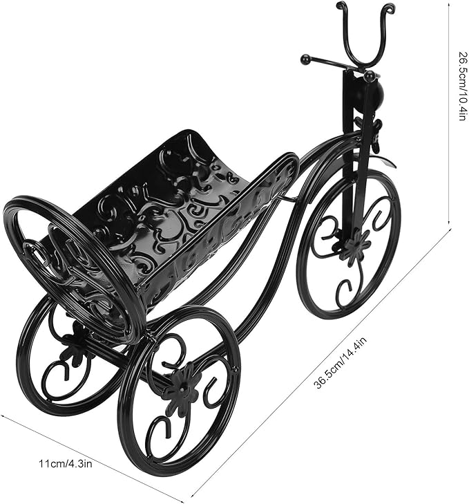 Soporte para Botellas de Vino con Forma de Triciclo, Repisa de Exhibición miniatura 3