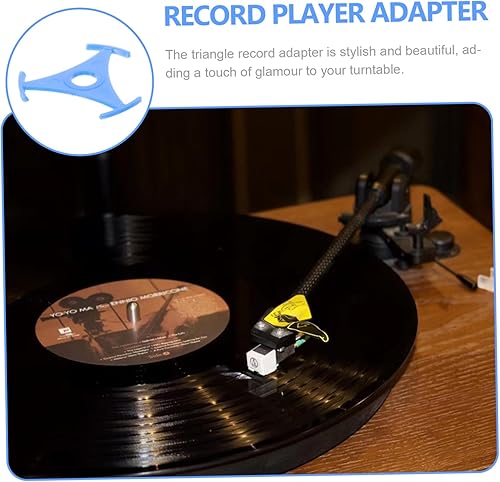 Miniatura 5 de Adaptador para tocadiscos de vinilo Suministros de tocadiscos de plástico Adaptador de accesorio de disco de vinilo para tocadiscos