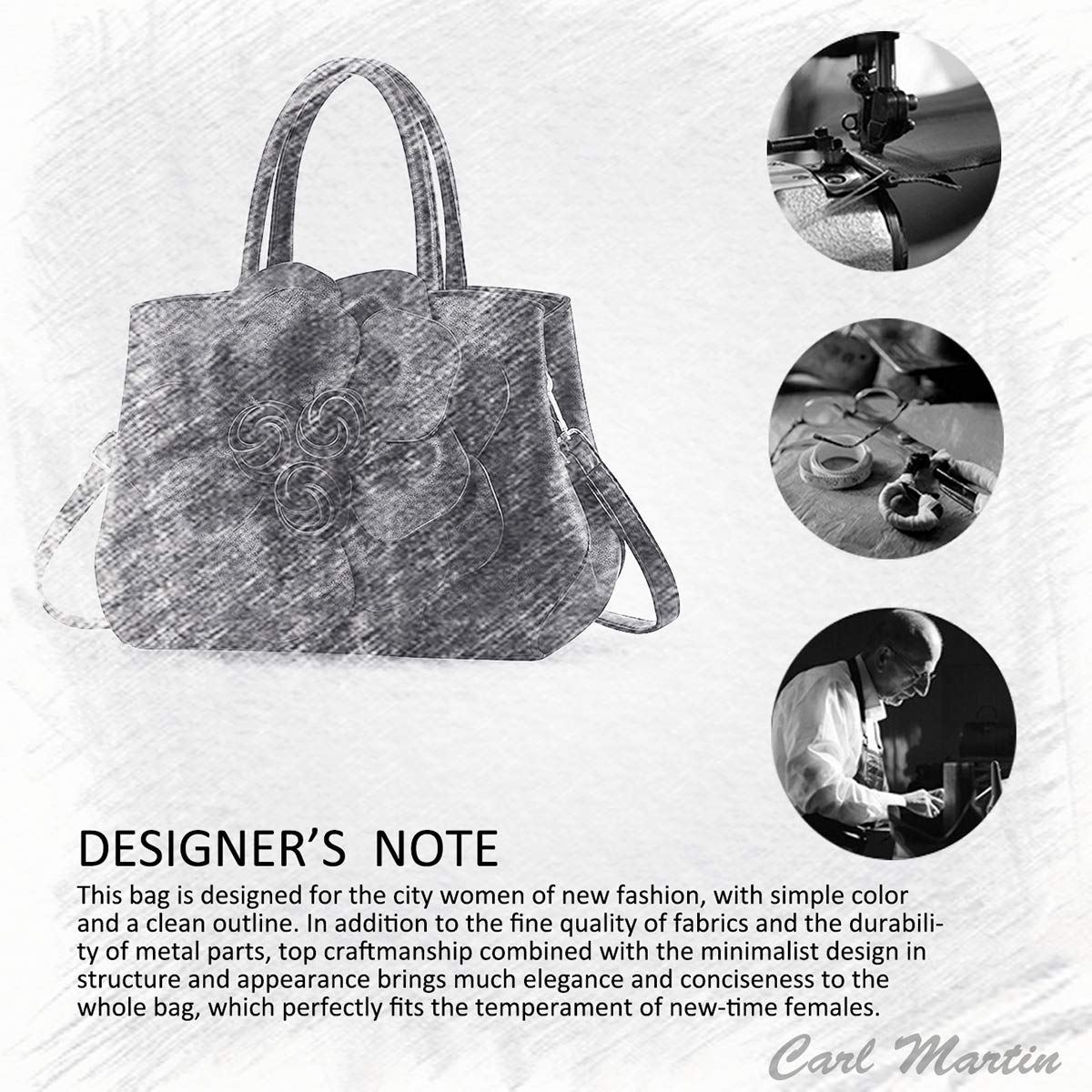 NICOLE & DORIS Borsa donna alla moda a fiori Borsa a mano Borsa a tracolla elegante borsa messenger Borse Tote in PU Pelle