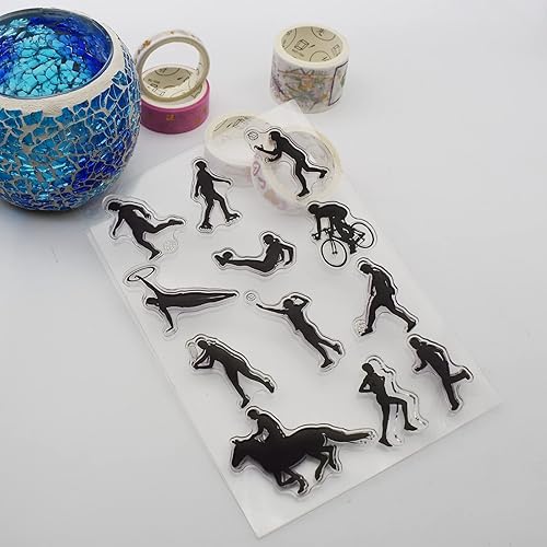 Miniatura 2 de Diseño de patrón de equipo de construcción para niños Educación Temprana Sellos transparentes de silicona para decoración de tarjetas y álbumes de