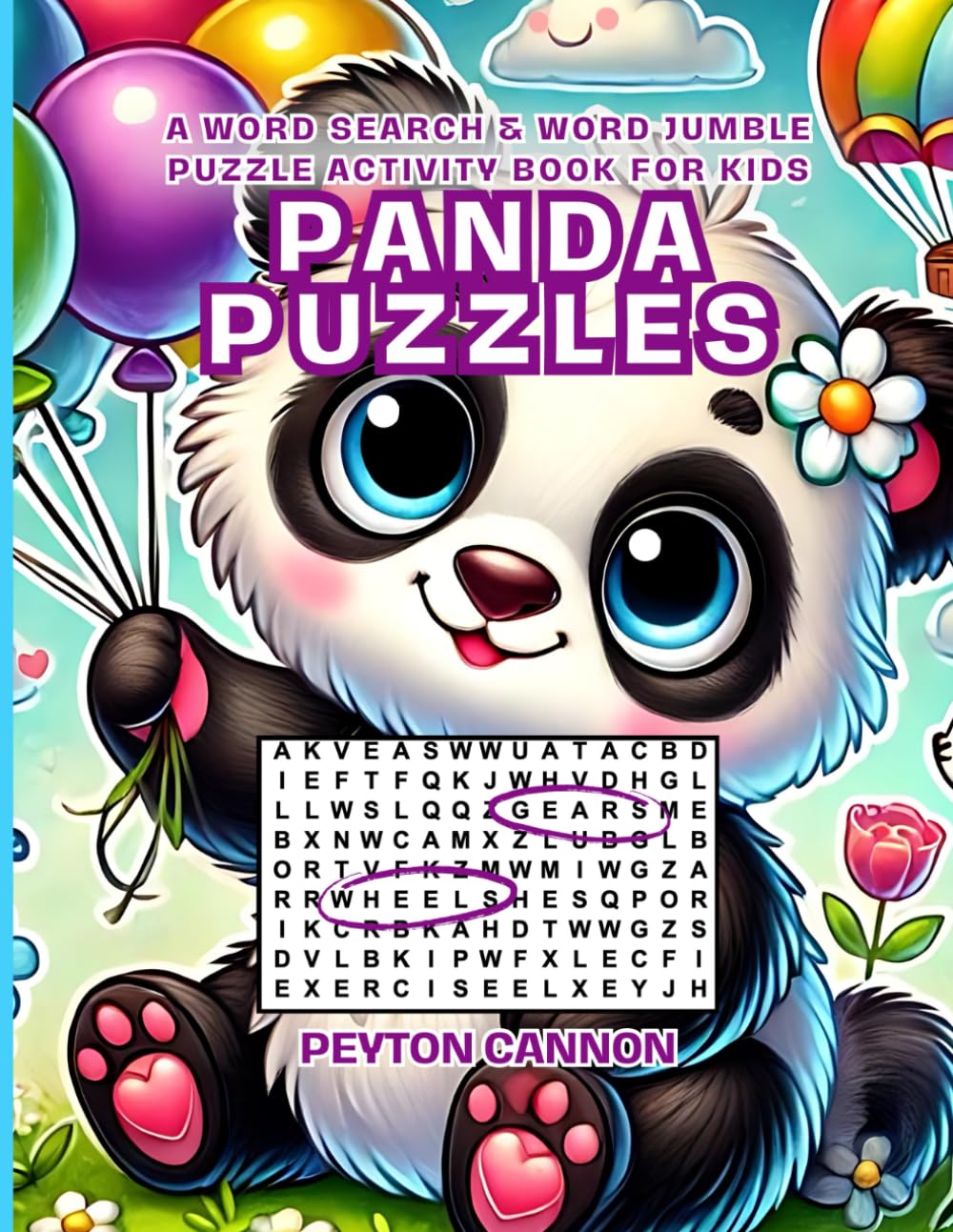 Panda Puzzles: A Word Search & Word Jumble Puzzle Activity Book for Kids