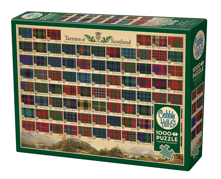 Cobble Hill 1000 Piece Puzzle - Tartans of Scotland - Sample Poster Included, 26.625 x 19.25 - Image 4