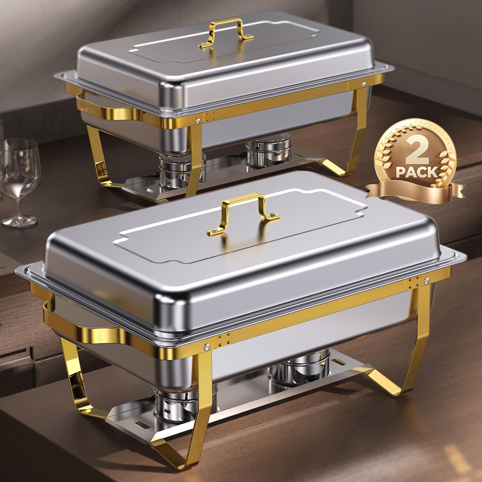 ZILODE chafing dishes for buffet 2pack