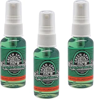 BluntPower Oil Based Concentrated Air Freshener and Oil for Diffuser - Air Freshener Spray For Room, Car, Bathroom - Concentrated Room Deodorizer & Odor Eliminator Spray - Green Apple 1.5oz. (3 Pk)