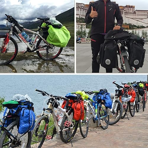 Miniatura 5 de ROCKBROS Portabicicletas trasero de liberación rápida para bicicletas de carga para equipaje, portabicicletas de montaña trasero