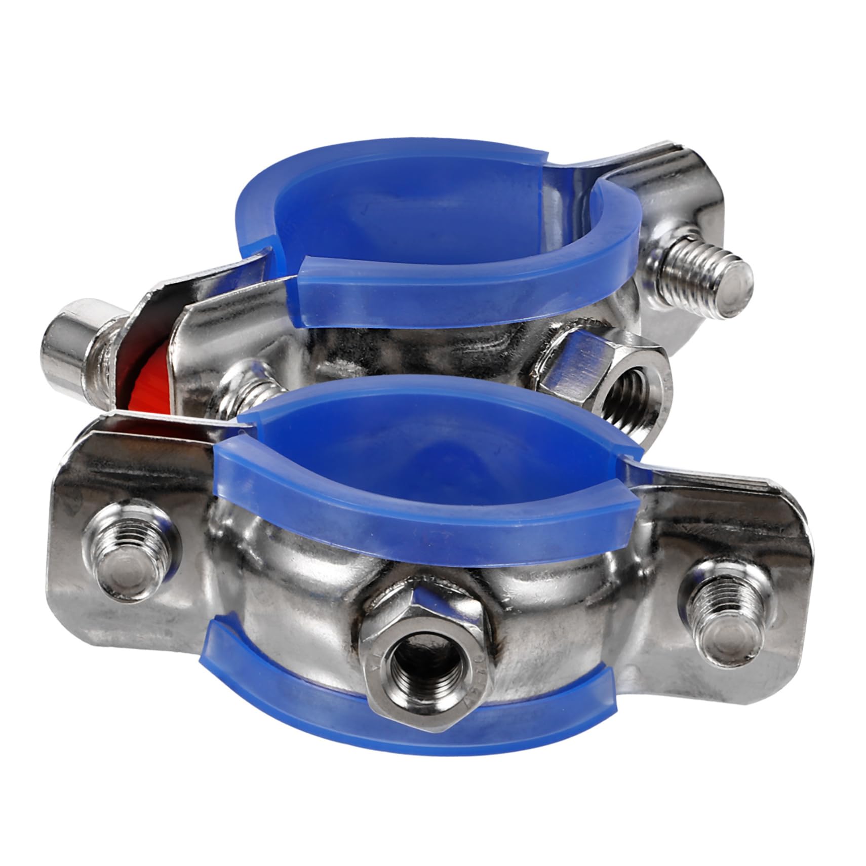 Operitacx 5 Set Fascetta Per in Acciaio Inossidabile Morsetto Per Regolabile Parete Morsetto Dell'anello Del Fascia Fascette Per Per 2 Pezzi*5