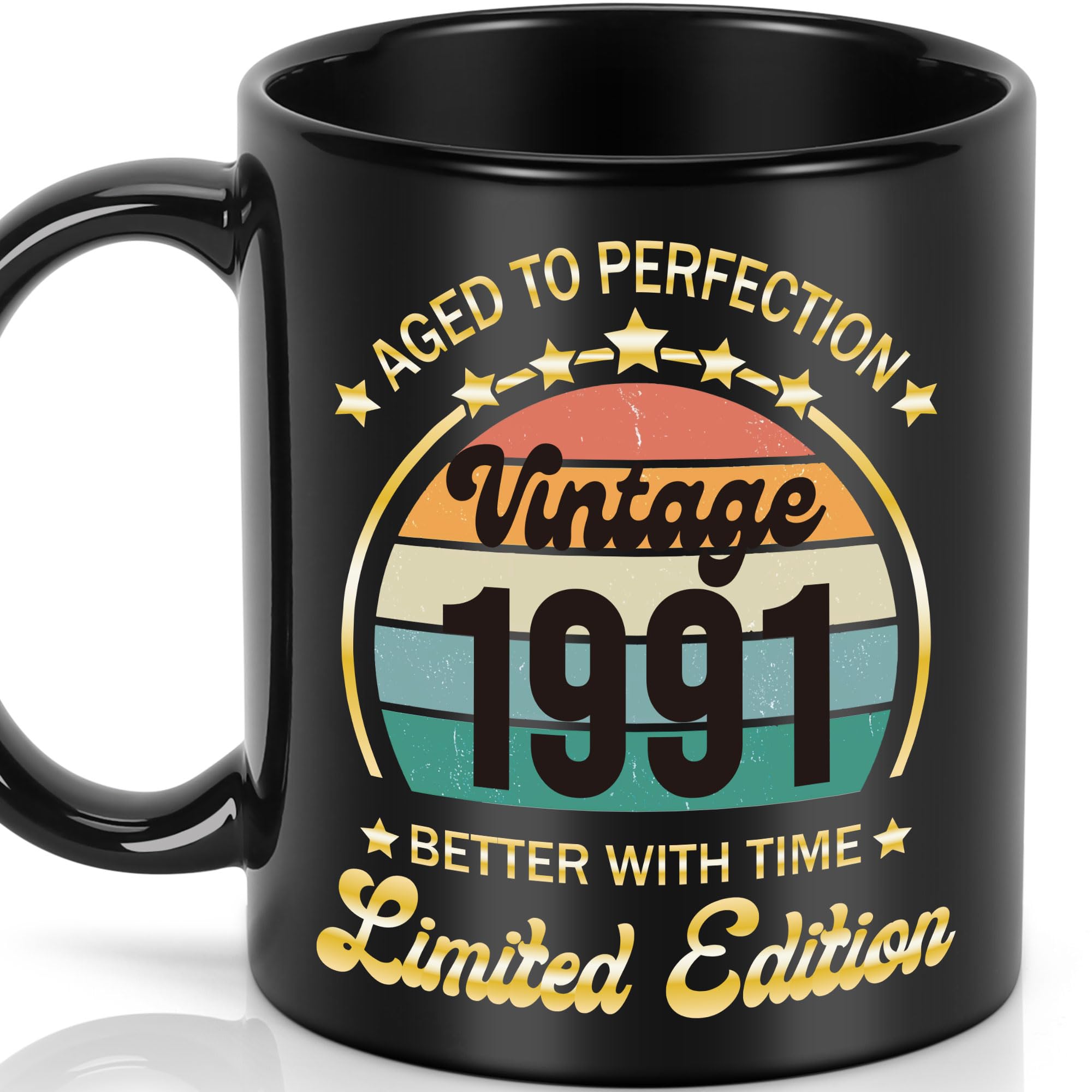 Amazon.com: LEJIAJINW 35th Birthday Gift for Men, 35 Year Old Birthday Mug  for Him, Vintage 1991 Ceramic Coffee Mug, Back in 1991 35th Anniversary  Milestone Party Decoration for Retired Man Dad Coworker :