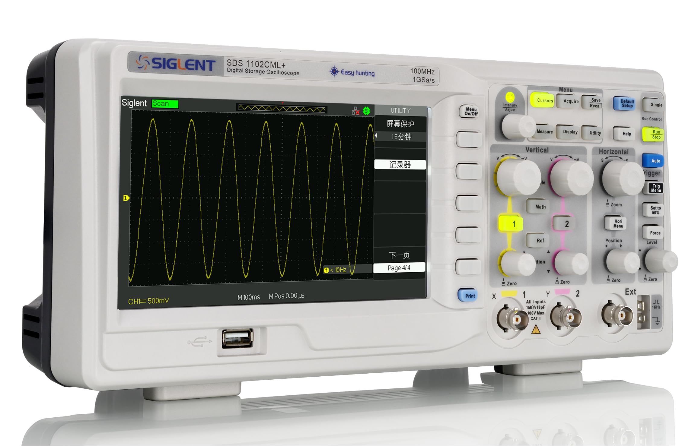 Technologies SDS1102CML+ Digital Storage Oscilloscope, 100 MHz