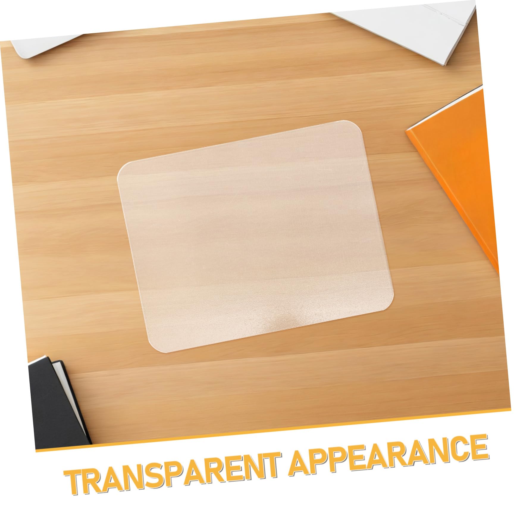 Sewroro Alfombrilla De Ratón De Cristal para Escritorio 250x200 Mm Antideslizante Transparente Juego y Oficina, Superficie Lisa y Duradera para Portátil y Ordenador, Pack 2 Unidades