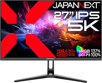 JAPANNEXT JN-27IPS5K-C9 27-inch IPS Panel 5K 5120 x 2880 Resolution LCD