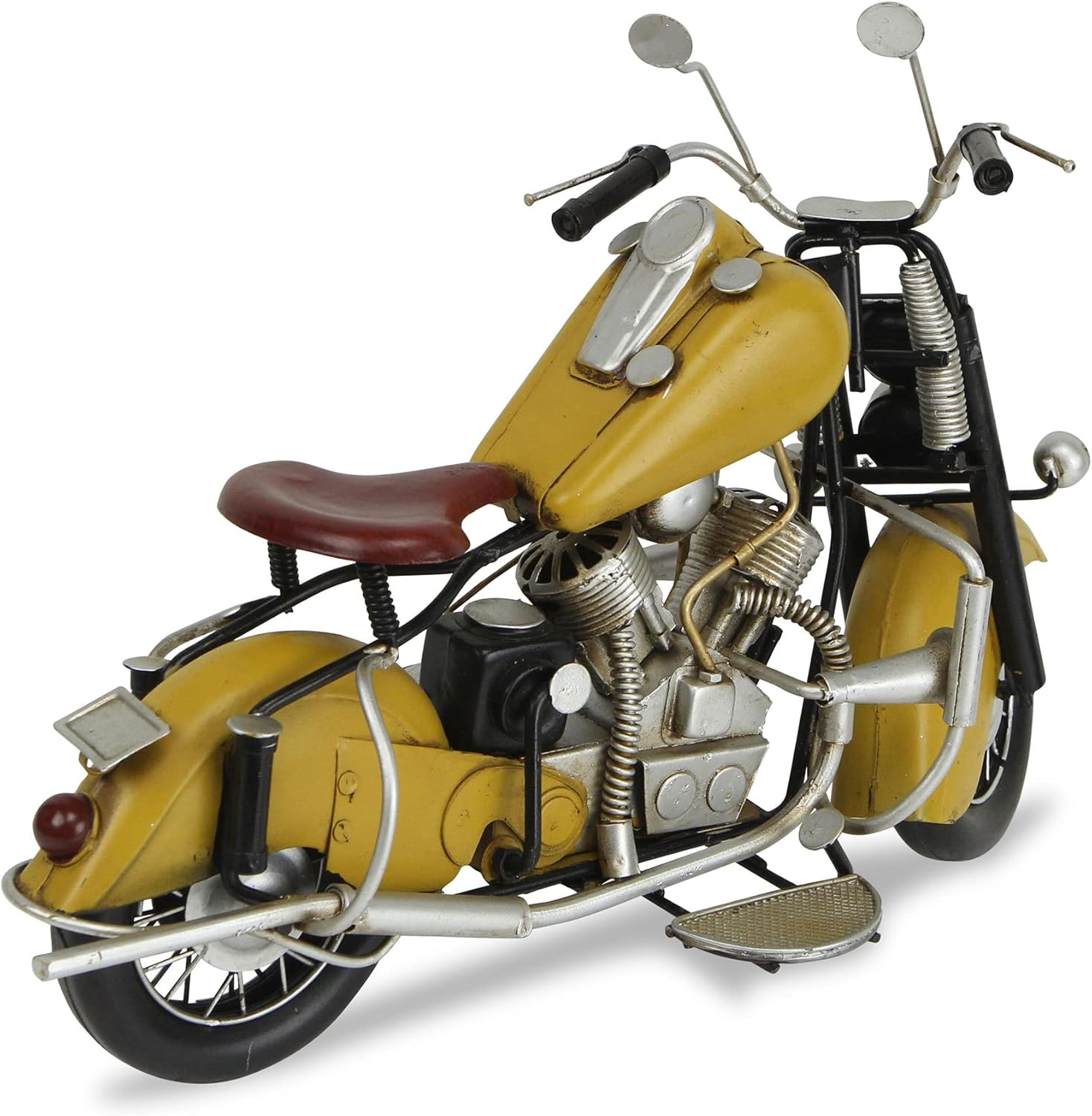 Cheung's Home Decorative Modern Yellow Motorcycle