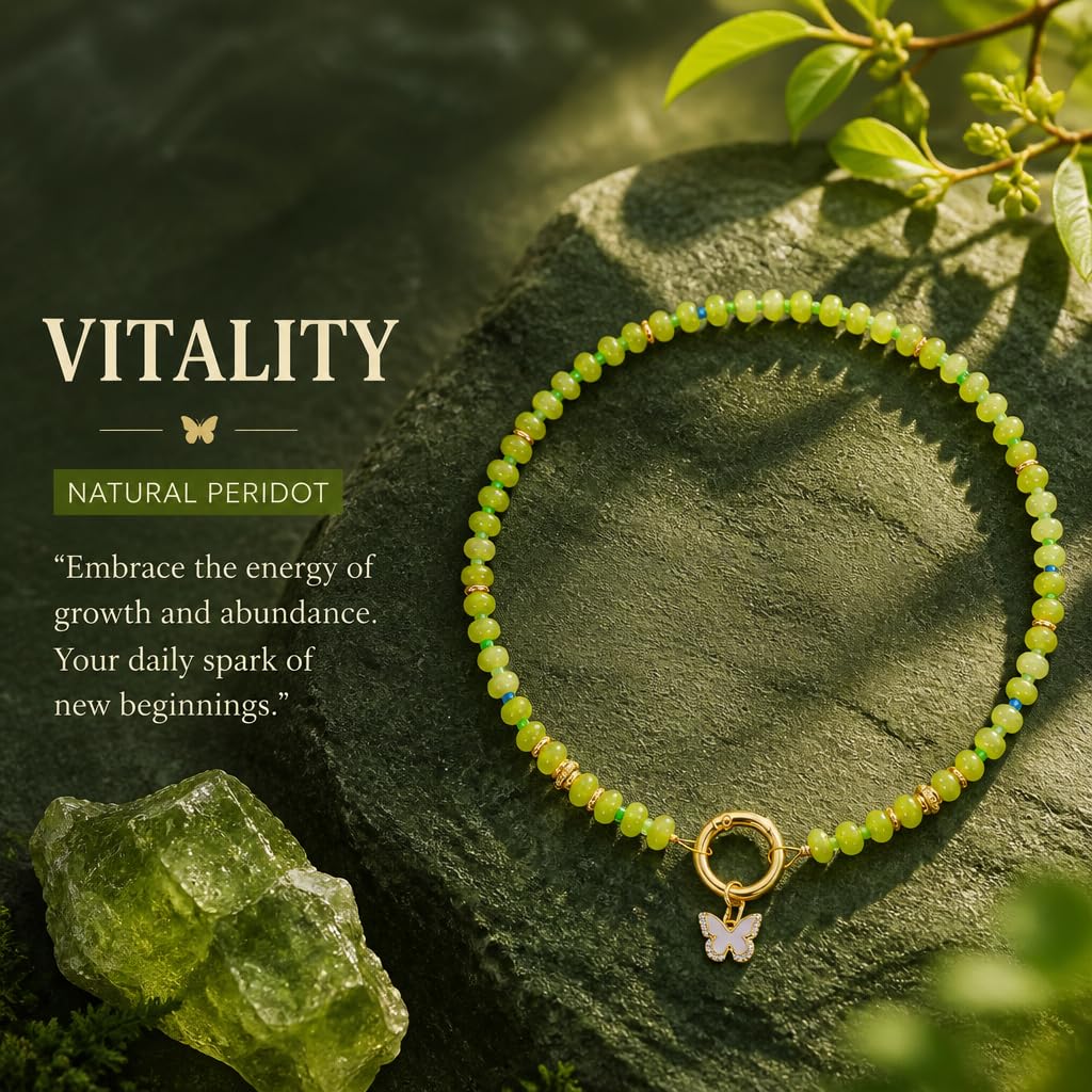 Collana con perline in pietra naturale con ciondolo a forma di