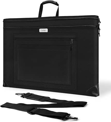 JusArt Art Portfolio Bag, 18x24 Light Weight Portfolio Folder Case