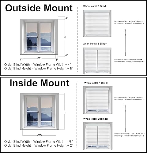 Miniatura 6 de Persianas motorizadas para ventanas, persianas inteligentes con control remoto enrollables, funcionan con Alexa Google Home, persianas opacas