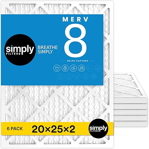 Miniatura 37 de Simply Filtro de aire de 12 x 24 x 1, MERV 8, paquete de 6, para horno de aire acondicionado y HVAC (tamaño real: 11.75 x 23.75 x 0.75 pulgadas)