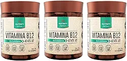 Kit 3 Vitamina B12 Metilcobalamina Nutrify 60 Cápsulas