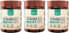 Kit 3 Vitamina B12 Metilcobalamina Nutrify 60 Cápsulas
