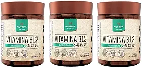 Kit 3 Vitamina B12 Metilcobalamina Nutrify 60 Cápsulas